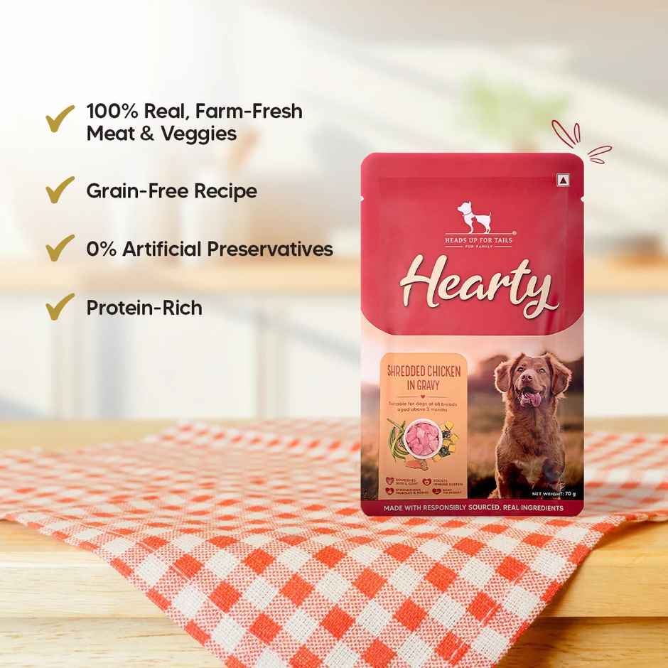HUFT Hearty Shredded Chicken & Pumpkin In Gravy Dog Wet Food