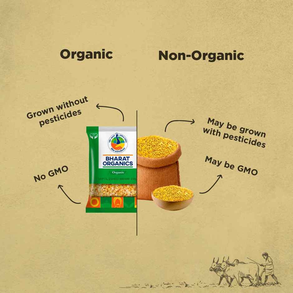 Bharat Organics Unpolished Arhar Dal