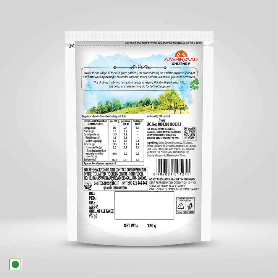 Aashirvaad Fresh Coriander Chutney