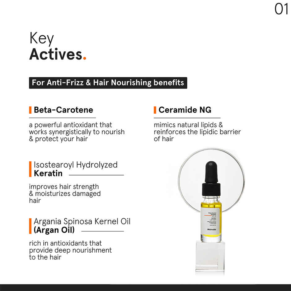 Minimalist Anti-Frizz SPF 30 Mini Hair Serum