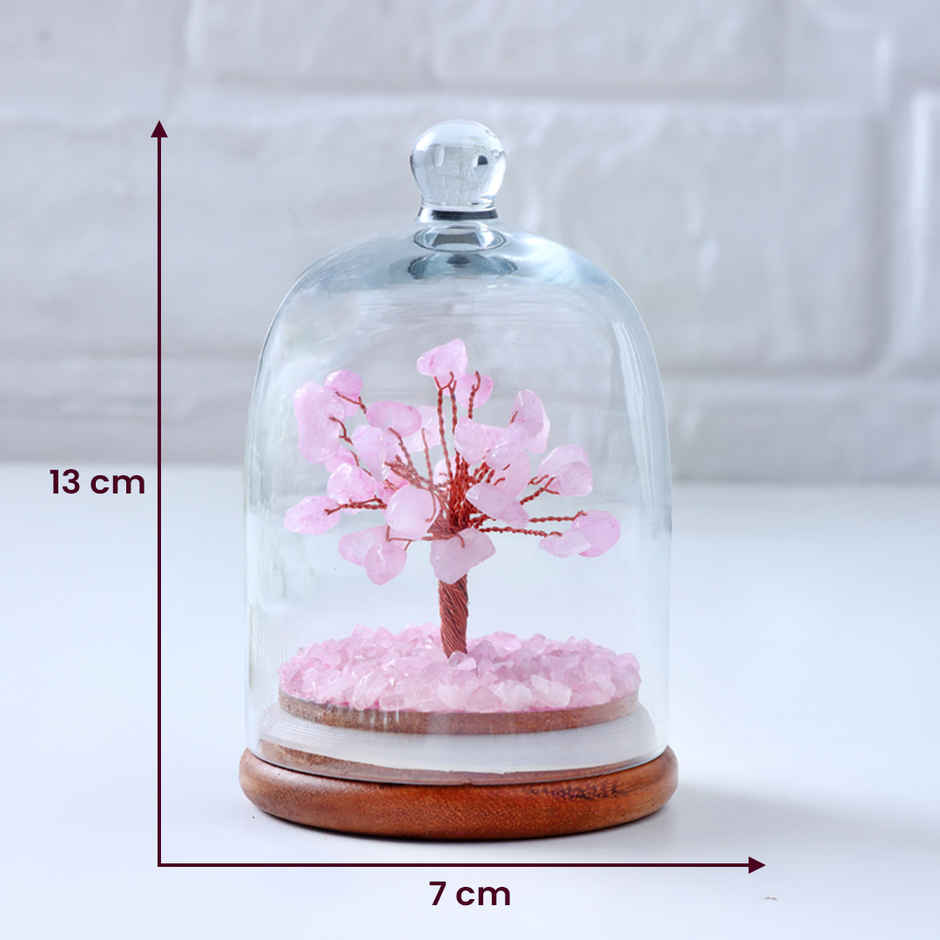 Astrotalk Rose Quartz Dome Tree