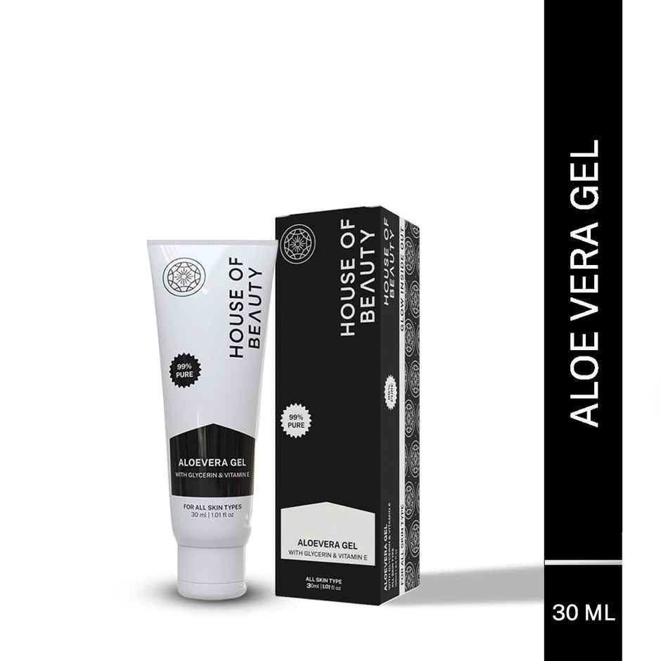 House of Beauty Aloe Vera Gel | Soothing & Hydrating | For Acne | Redness & Skin Irritation