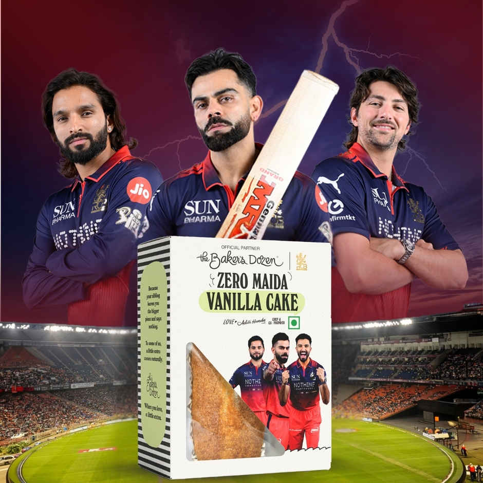 The Baker's Dozen Vanilla Cake | Veg Eggless cake | Tea Cake | Zero Palm Oil | Zero Trans Fat