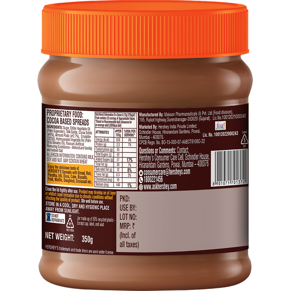 Hershey's Cocoa + Almond Spread
