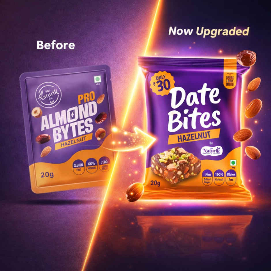 The Naturik Co Hazelnut Date Almond Bites | No Added Sugar | Healthy Energy Snack