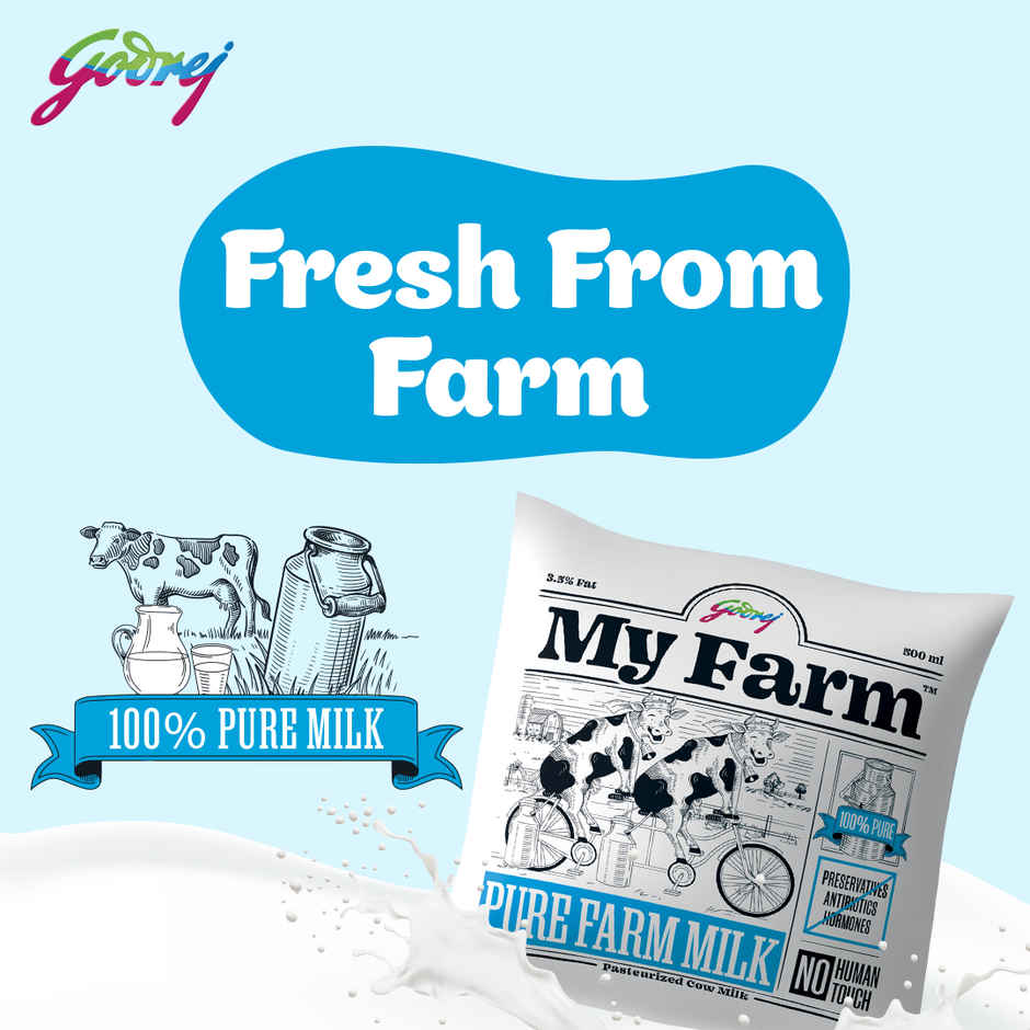 Godrej My Farm Fresh Pure Milk (Pouch) Combo