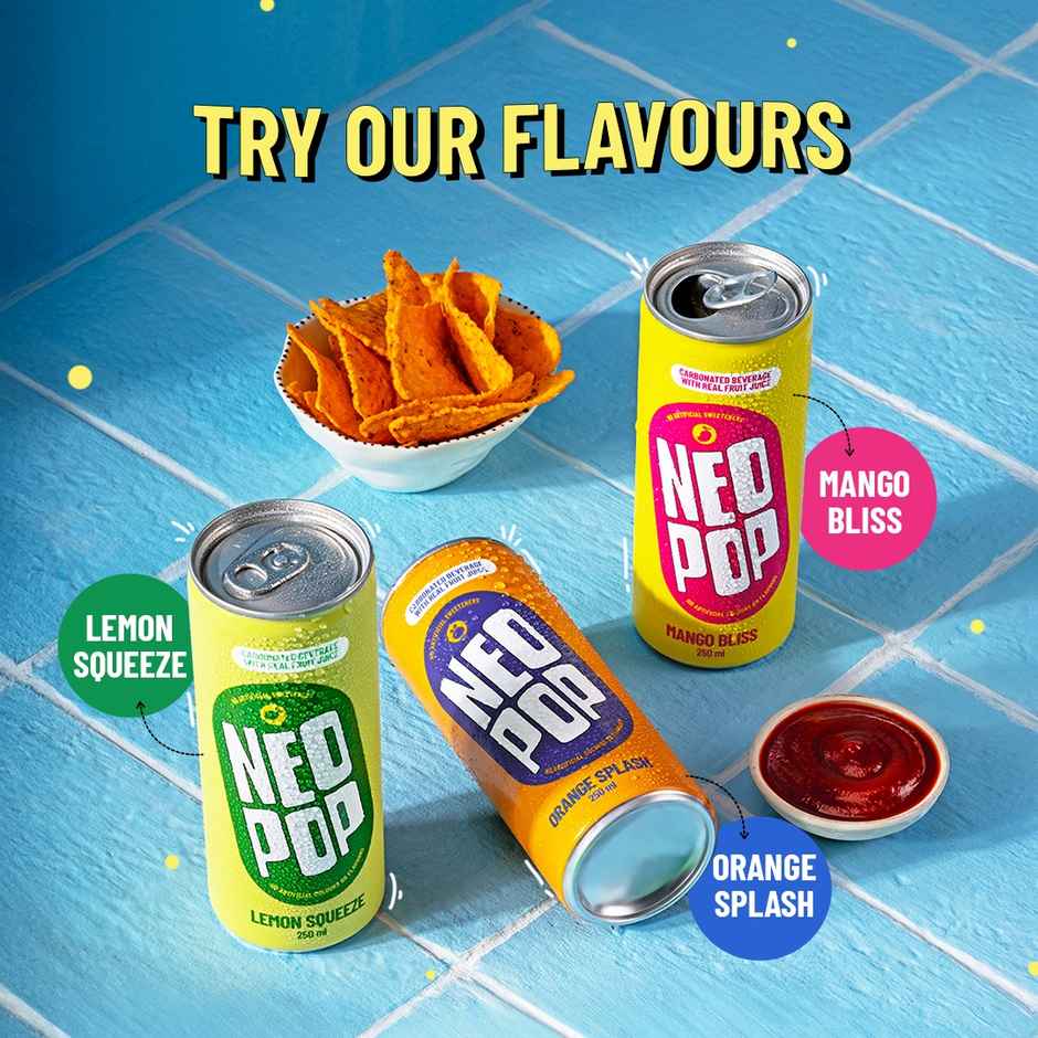 NEOPOP Lemon Squeeze Can | Carbonated Beverage