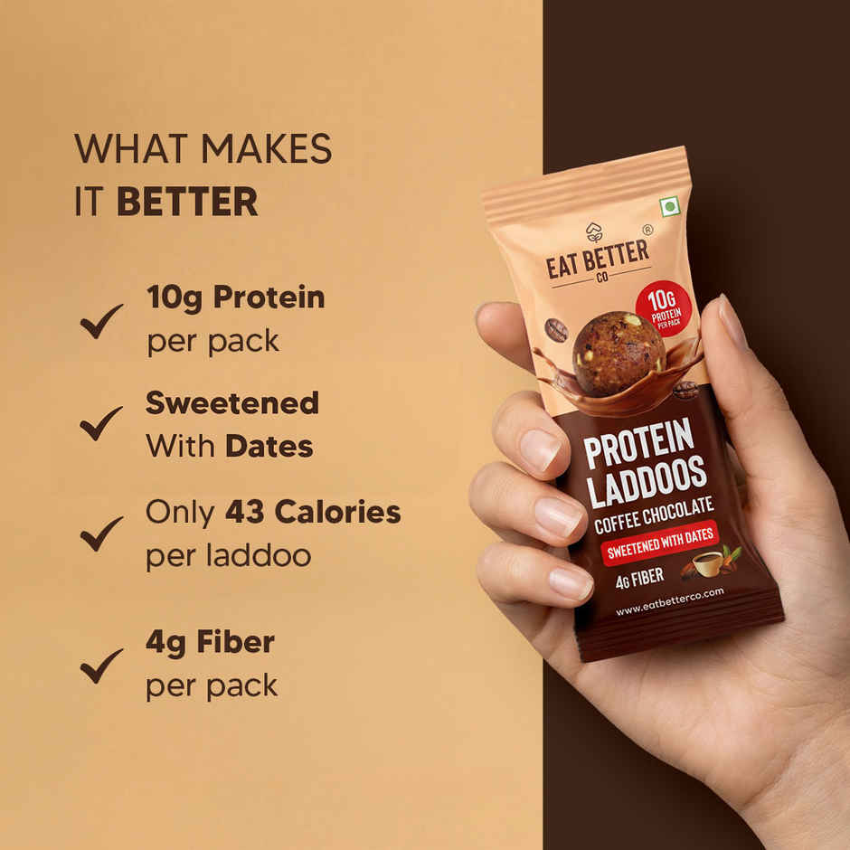 Protein Laddu Coffee Chocolate | 10g Protein