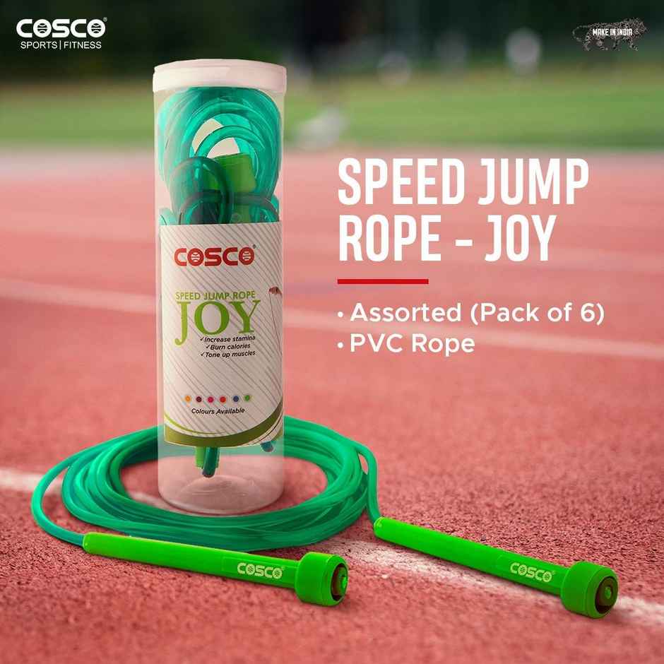 Cosco Skipping Rope Joy 1.00 Pc Assorted colors | Made In India