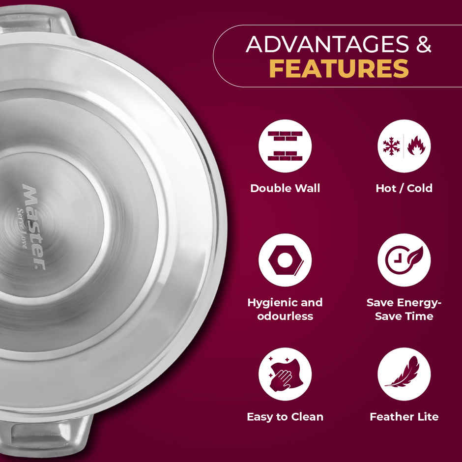 Master Hotstar Stainless Steel Casserole 1.5L
