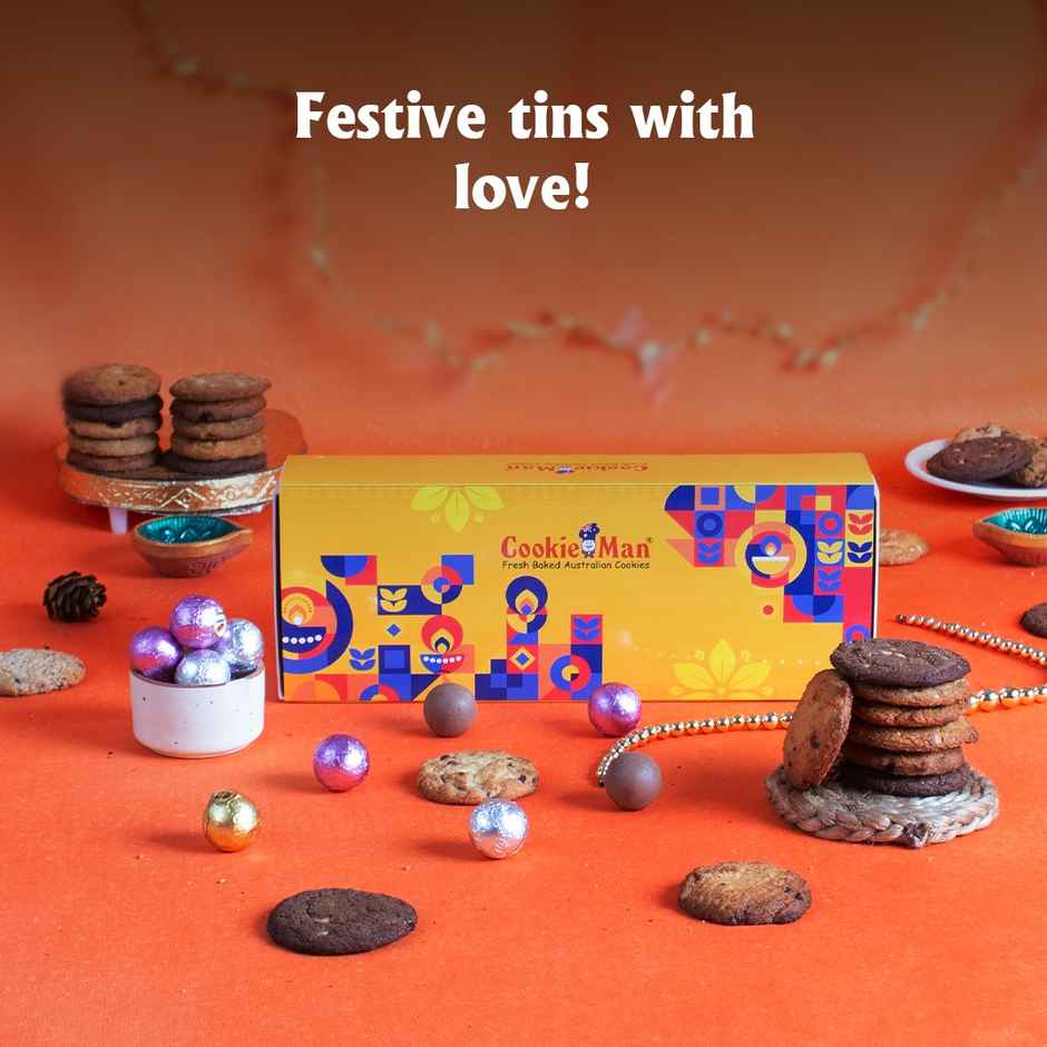 Cookie Man  Assorted Cookies & Chocolate Gift Box Hamper Pack