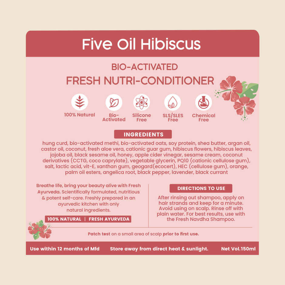 Nat Habit Hibiscus Conditioner For Smooth & Silky Hair