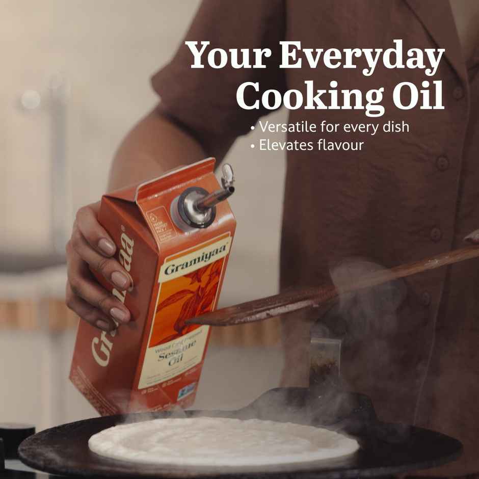 Gramiyaa Sesame - Gingelly (Til) Wood Cold Pressed Oil