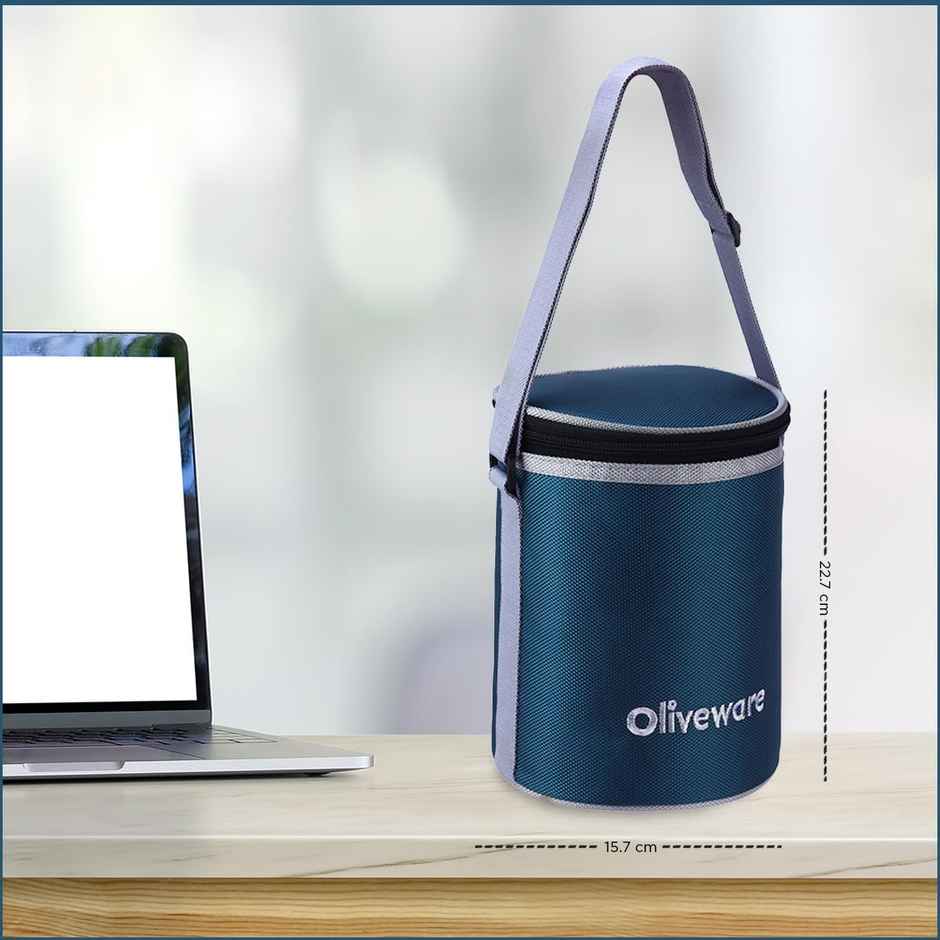 Oliveware Pebble Glassware Lunchbox - Blue