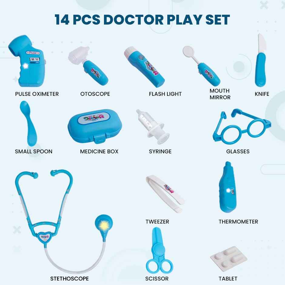 Anz Toy Blue My Doctor Set Blue Ph 9217