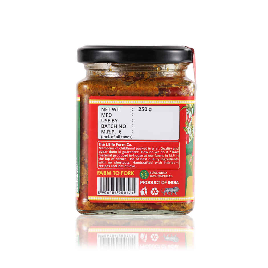 The Little Farm Co. Red Chilli Pickle Achaar | No Added Preservatives