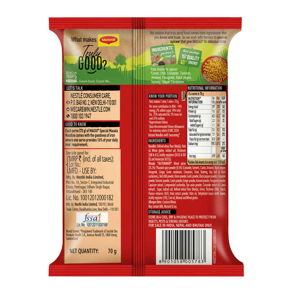 Maggi Special Masala Instant Noodles