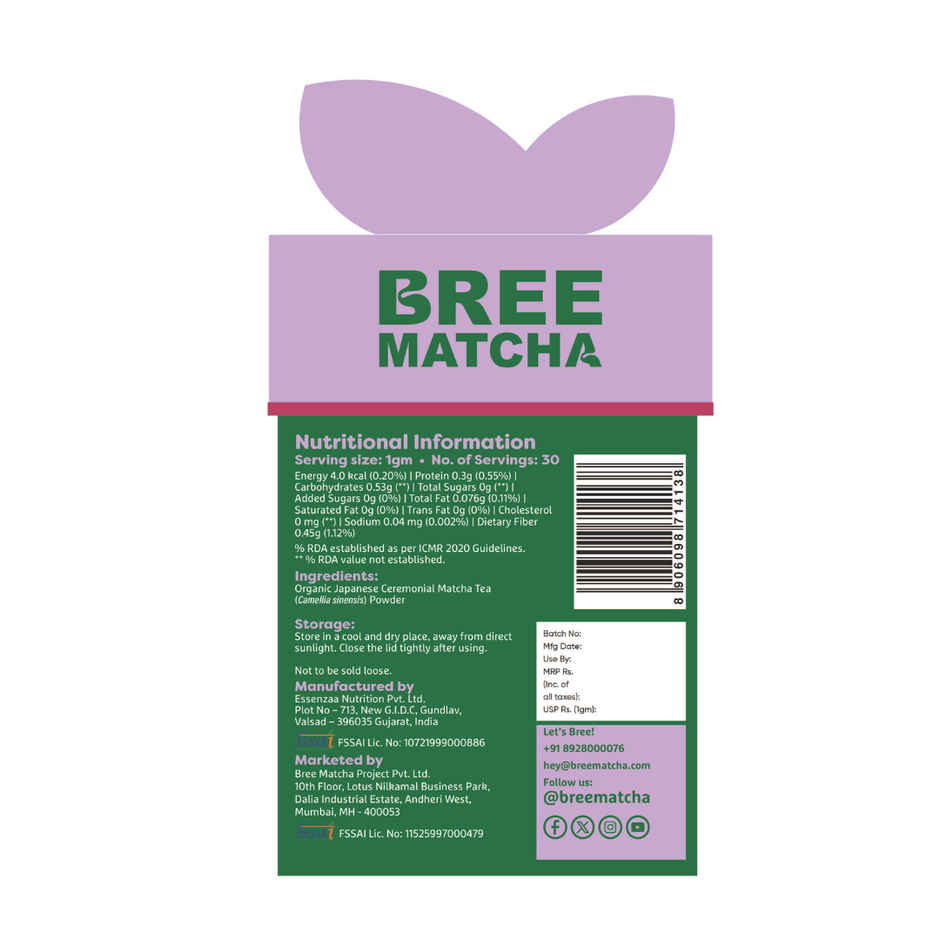 Bree Matcha Ceremonial Matcha Tea