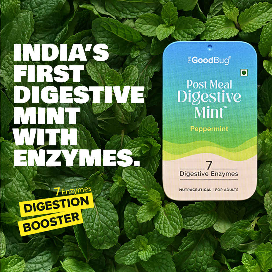 The Good Bug Post Meal Digestive Mint- Peppermint Flavour | 14 of Pack