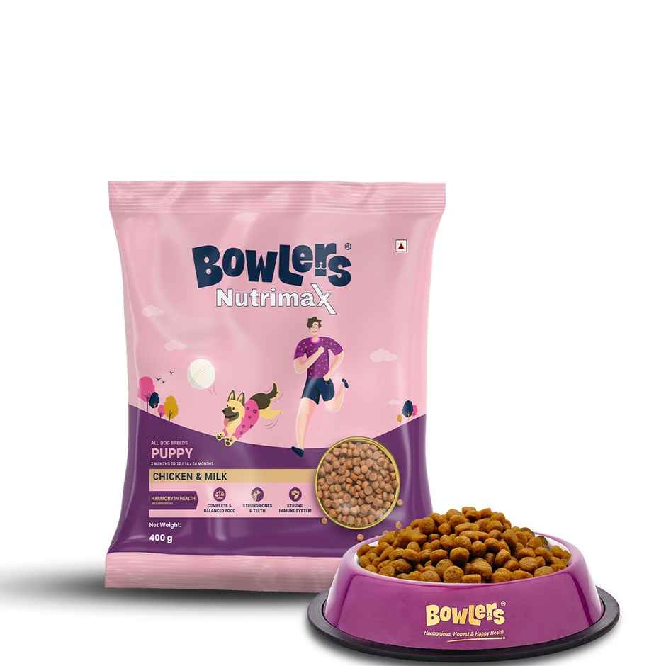 Bowlers Dry Dog Food Nutrimax Puppy Chicken & Milk