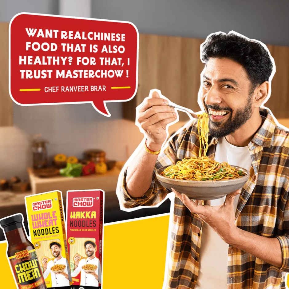 MasterChow Chowmein Cooking Sauce & MasterChow Whole Wheat Noodles | Combo