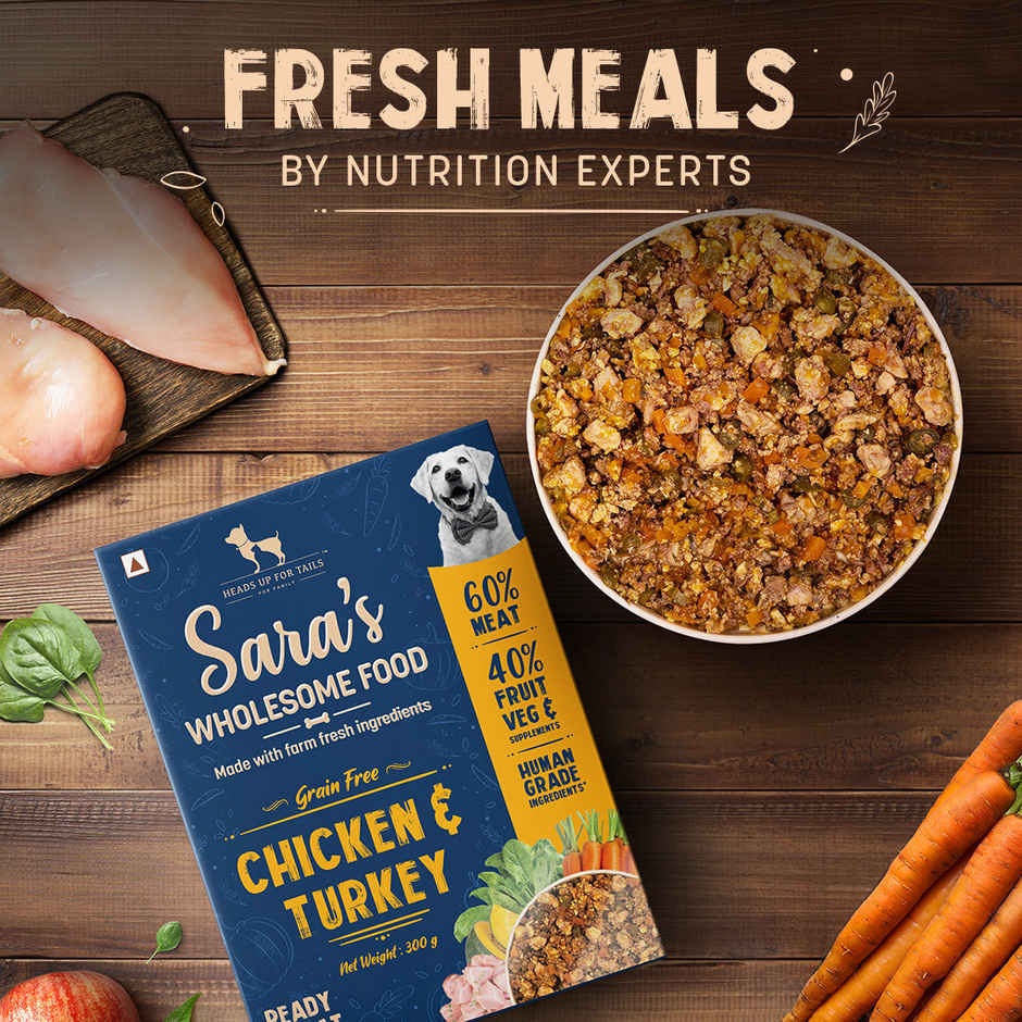 HUFT Sara's Wholesome Chicken & Turkey Dog Food Pack