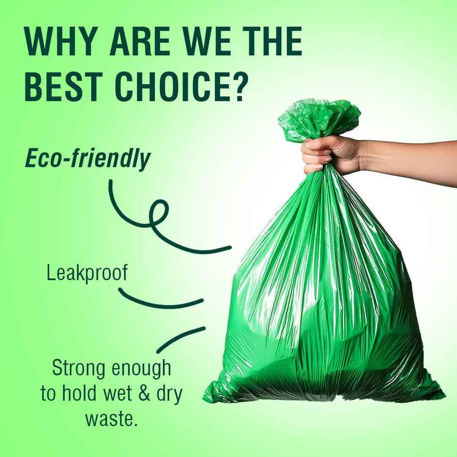 Beco Biodegradable Garbage Bags - Medium | 19 x 21 Inch 30 pc Combo