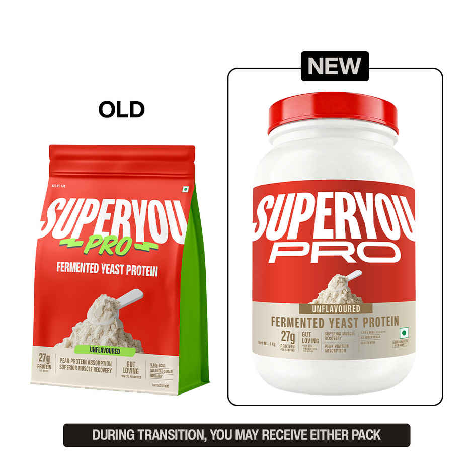SuperYou Pro Fermented Yeast Protein | Unflavoured | 27g Protein Per Scoop