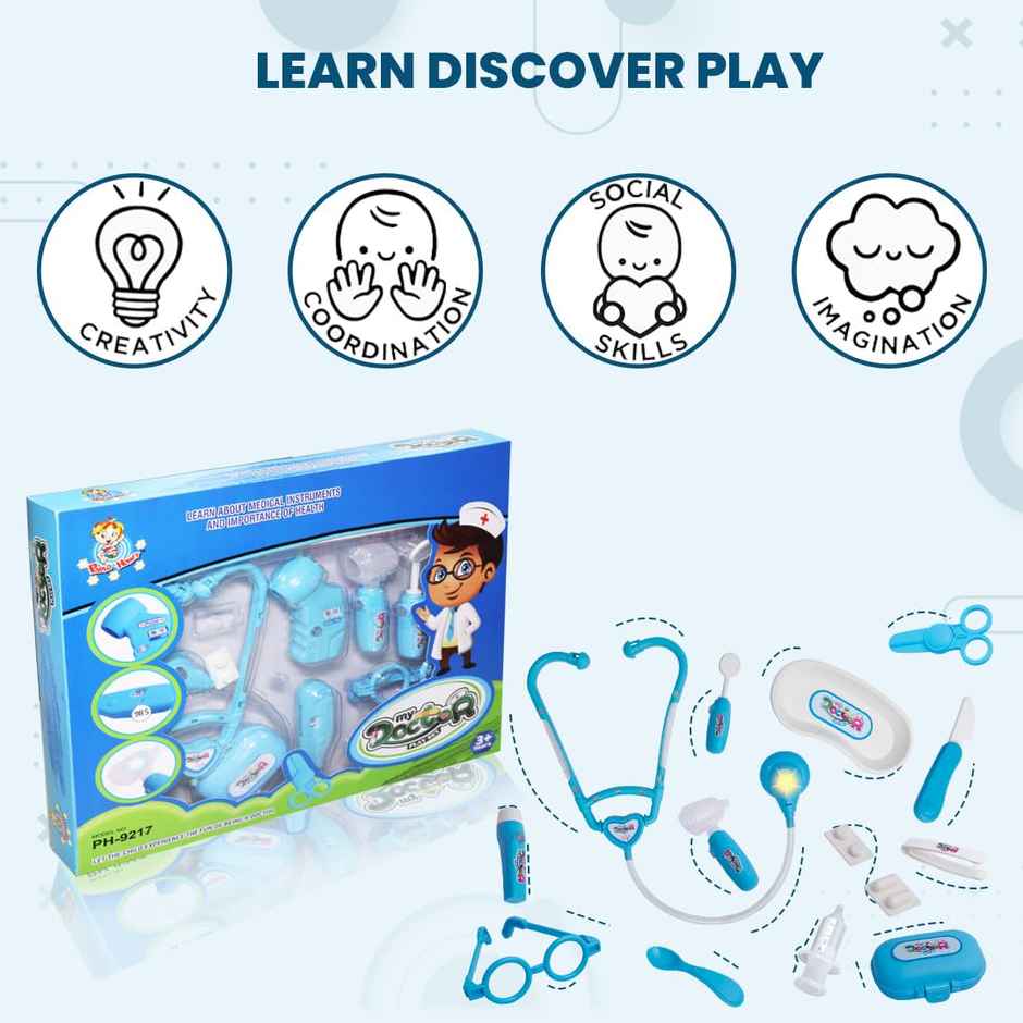 Anz Toy Blue My Doctor Set Blue Ph 9217