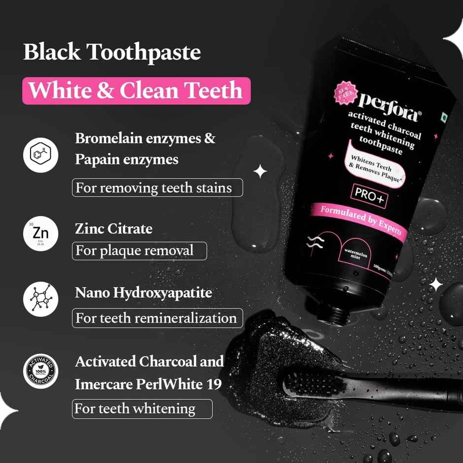 Perfora Charcoal Pro+ Watermelon Mint Toothpaste
