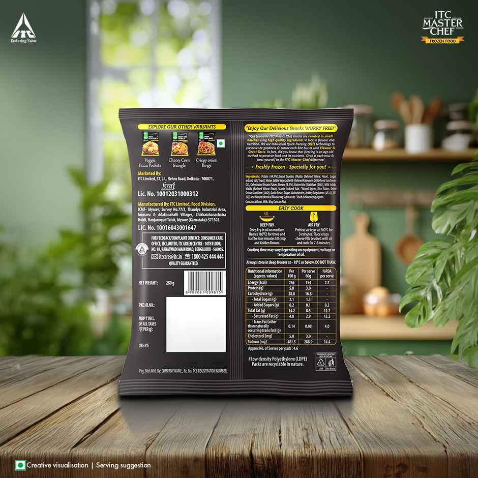 ITC Master Chef Crispy Cheese Fills Nuggets, Frozen Snack