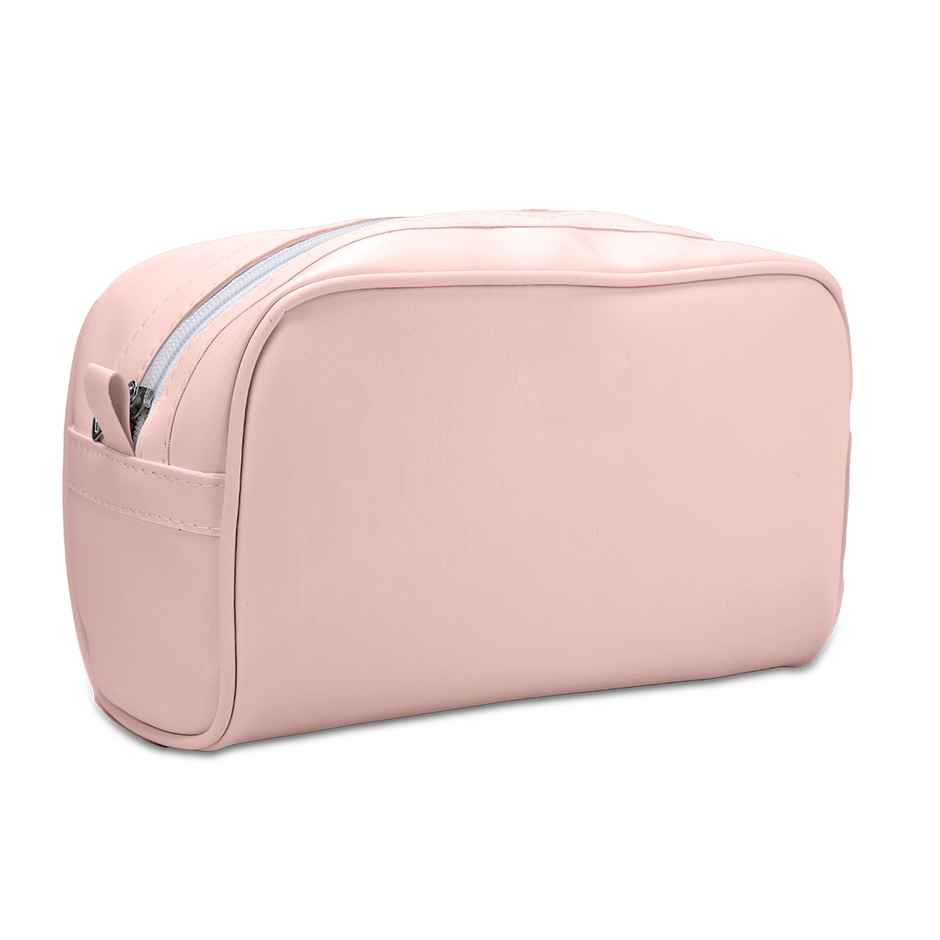 Sanfe Prolume Travel Pouch Essentials Bag Makeup Organiser Toiletry Kit For Travelling | Pink