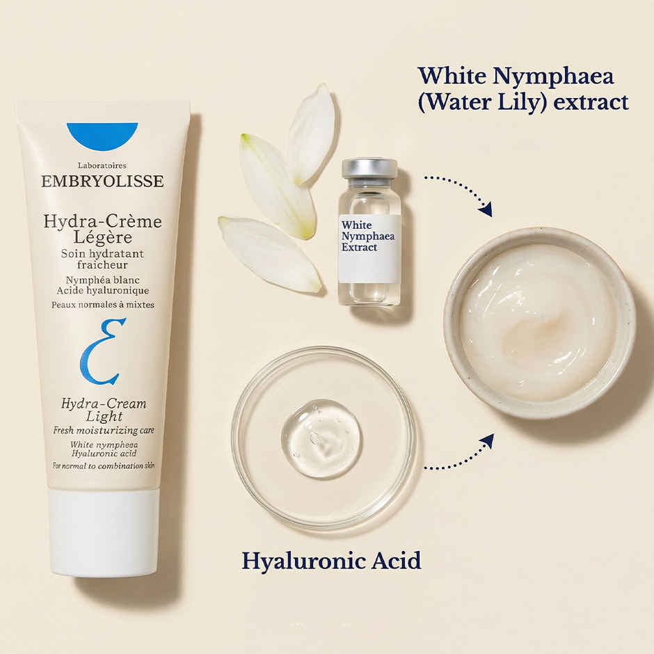 Embryolisse Hydra-Cream Light | Lightweight Face Moisturizer | For Combination Skin