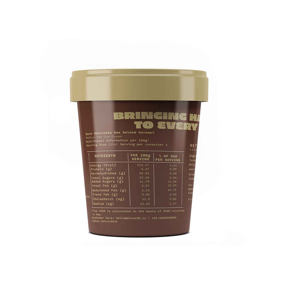 MINUS THIRTY Dark Chocolate Sea Salted Caramel