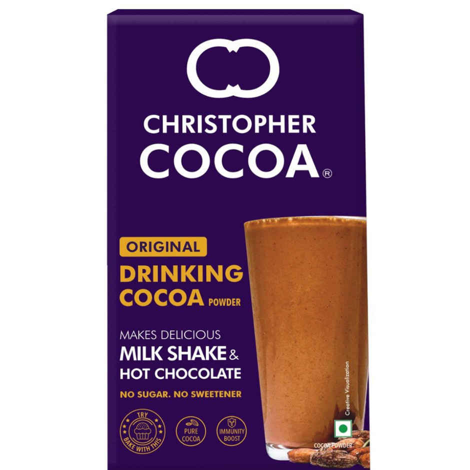 Christopher Cocoa Drinking Cocoa Powder | No Sugar | Hot Beverage