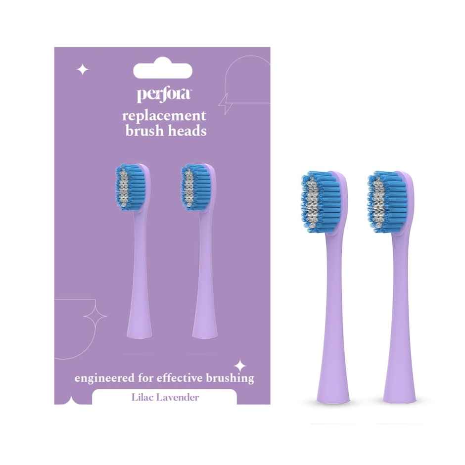 Perfora Lilac Lavender Brush Heads