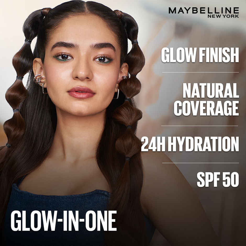 Maybelline Fit Me BB Nude Glow BB Cream, SPF 50 + 24H Hydration - 45