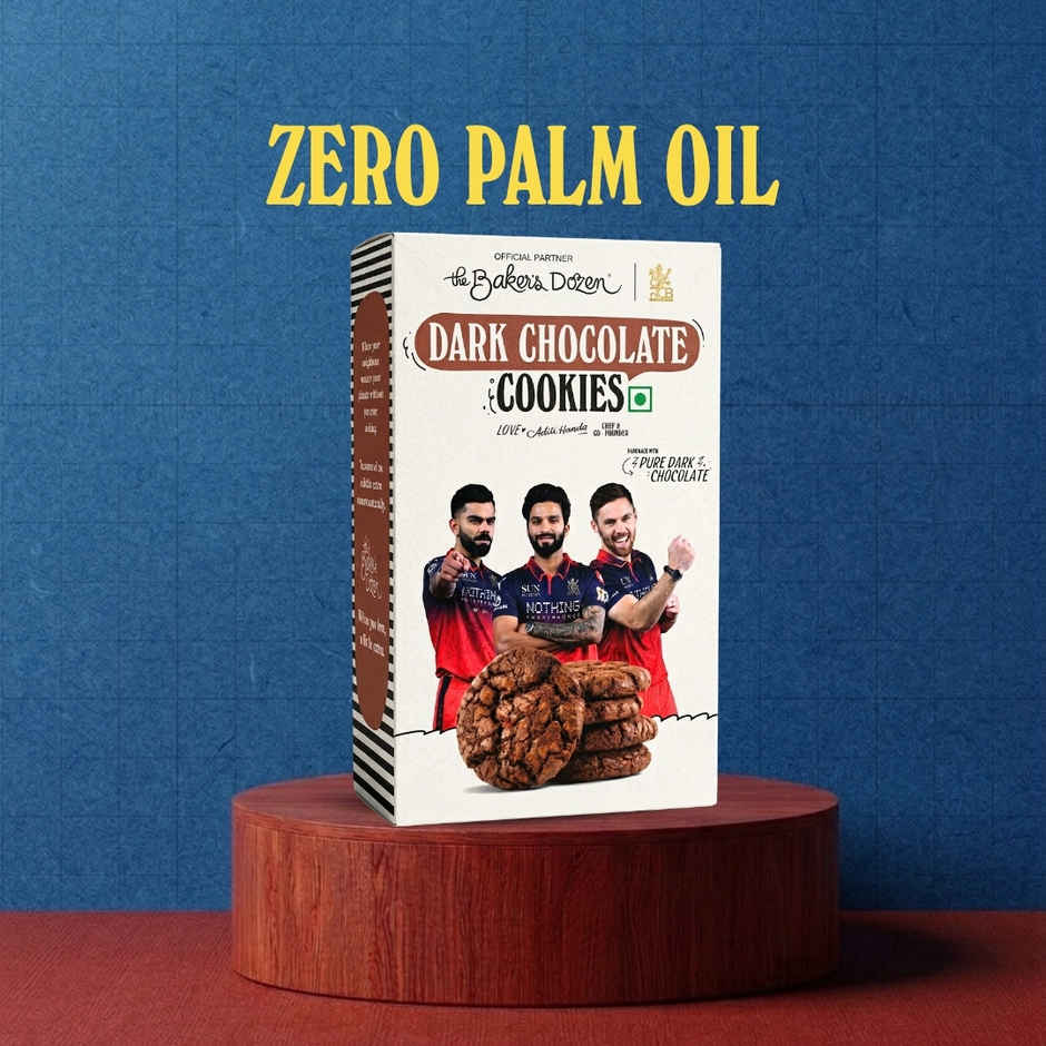 The Baker's Dozen Dark Chocolate Cookies | Premium Biscuit Handmade Cookies | Choco Chip Cookies