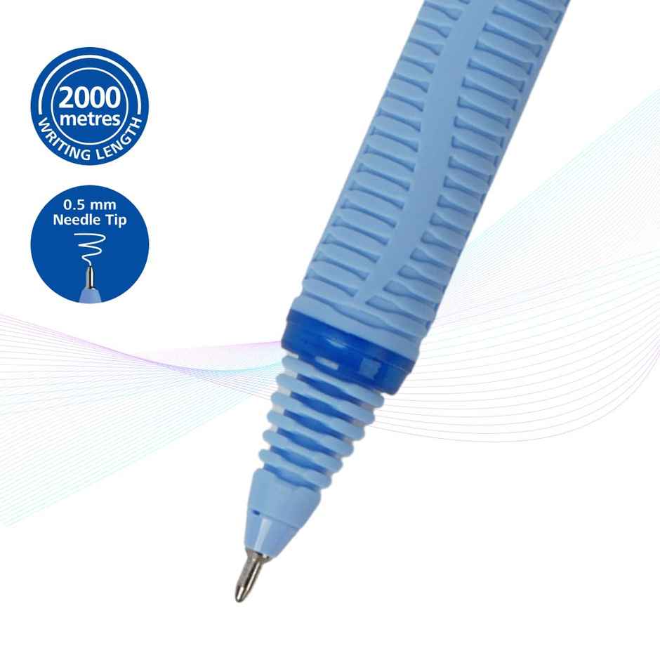 Schneider By Luxor One Hybrid Roller Ball Pen | Blue | 0.5 mm Needle Tip | 2000 m Writing Experience