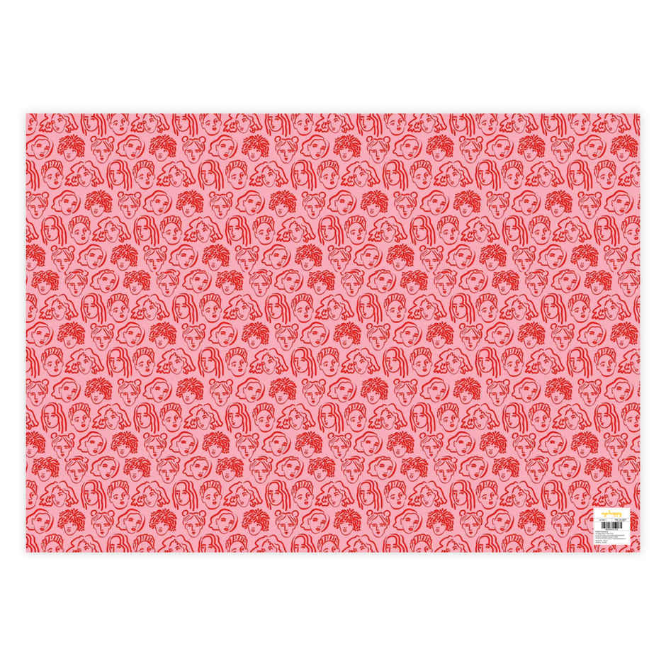 Creative Doodles Gift Wrapping Paper Women's Day Edition | Oye Happy