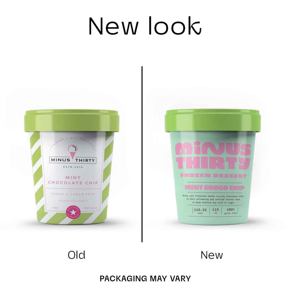 MINUS THIRTY Mint Chocolate Chip Vegan & Sugar Free