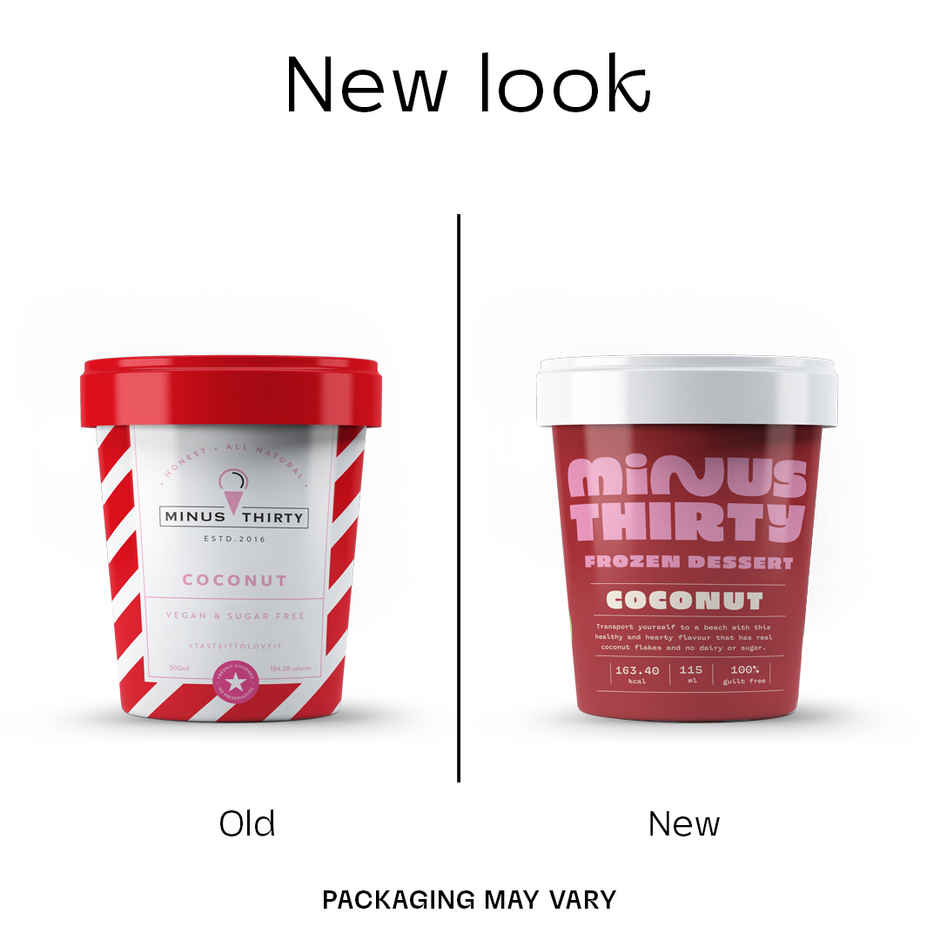 MINUS THIRTY Coconut Vegan & Sugar Free