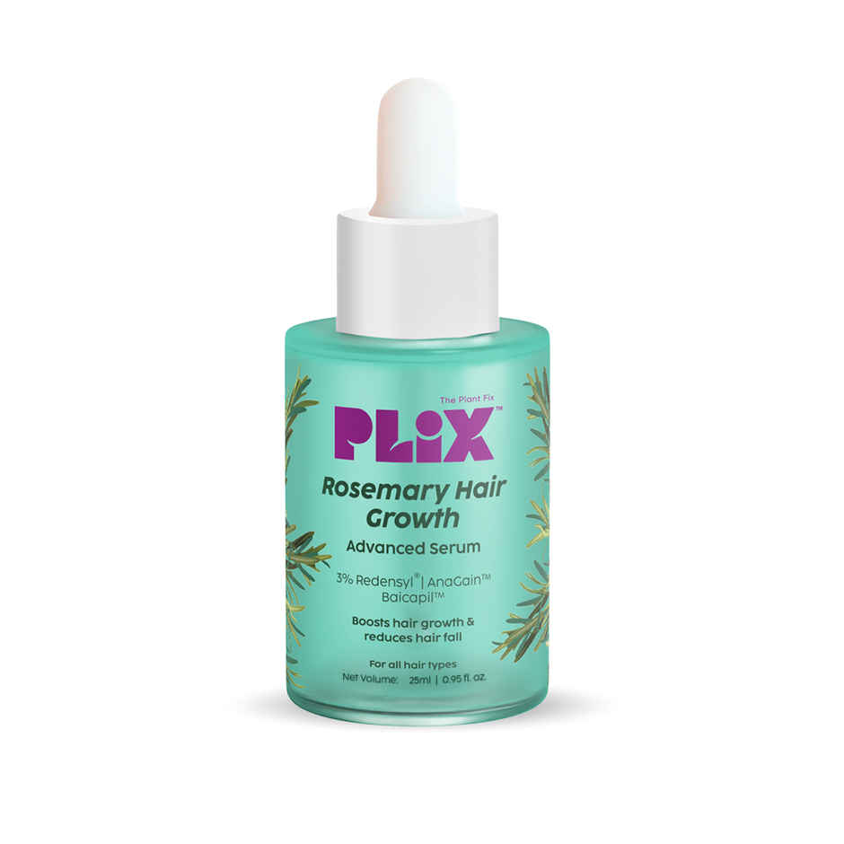Plix Rosemary Hair Growth Serum for Hair Fall Control & Regrowth|Redensyl, Baicapil, AnaGain