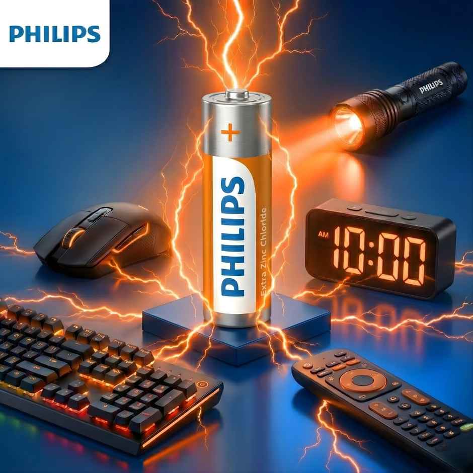 Philips R03L10B/94 Extra Zinc AAA Battery | 1.5V | Long Lasting | Leak Resistant 1.0 Piece