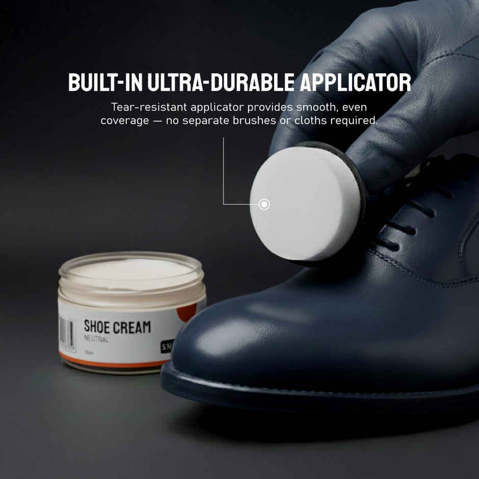 Sneakare Neutral Shoe Cream with Built-In Applicator