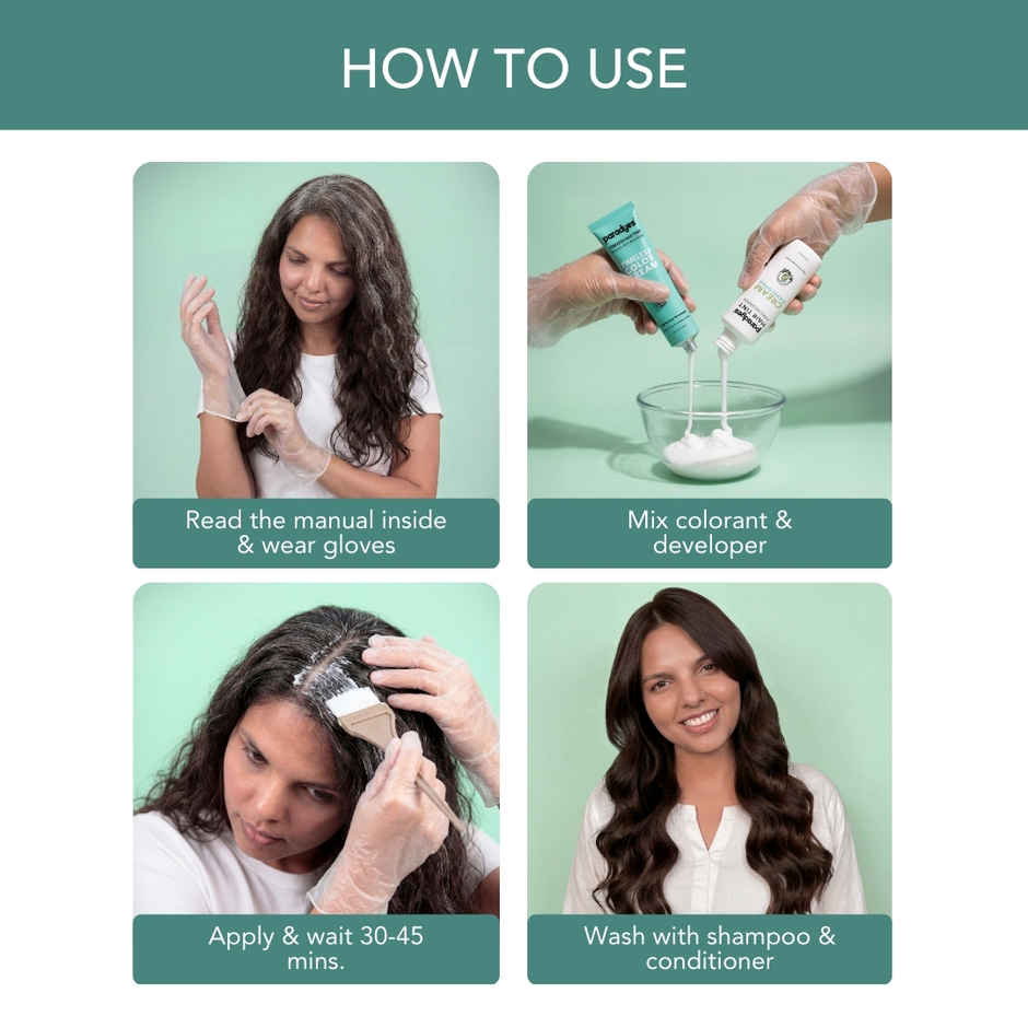 Paradyes Mini Dark Brown Timeless Hair Tint For Grey Coverage