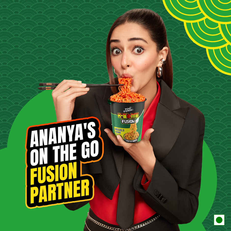 Too Yumm Fusion Masala Instant Cup Noodles, Veg, No Palm Oil Healthy K Bomb Noodles