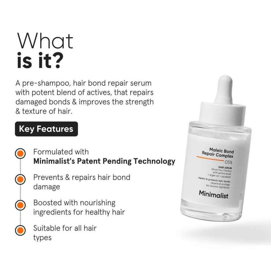 Minimalist Maleic Bond Repair Complex Hair Serum