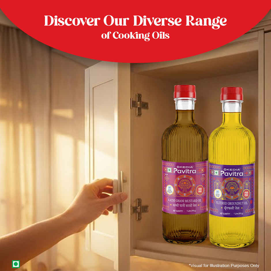 Kedia Pavitra Musturd Oil | Cold Pressed | Unrefined & Healthy Cooking Oil