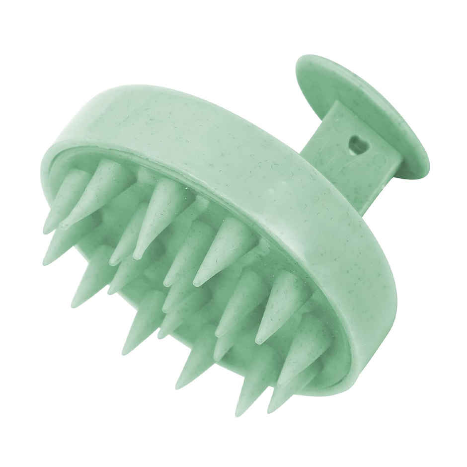 Gleva Hair Scalp Massager for Hair Growth & Dandruff Removal Head Massager For Women & Mens - Green